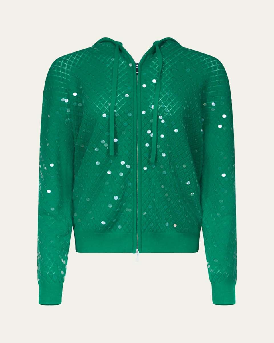 x Henry Zankov Marco Sequin Pointelle Knit Hoo